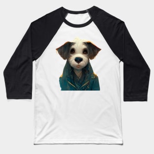 Sad Dog Watercolor Baseball T-Shirt